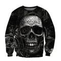 Mechanic Skull 3D All Over Printed Hoodie For Men and Women TN