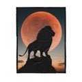 Lion in Sunset - Sherpa Blanket TP