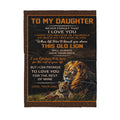 To my daughter Lion and Cubs Sherpa Blanket