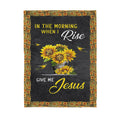 Jesus Sunflower Sharpa Blanket TA