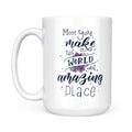 Best Gift For Mother White Mug This World An Amazing Place