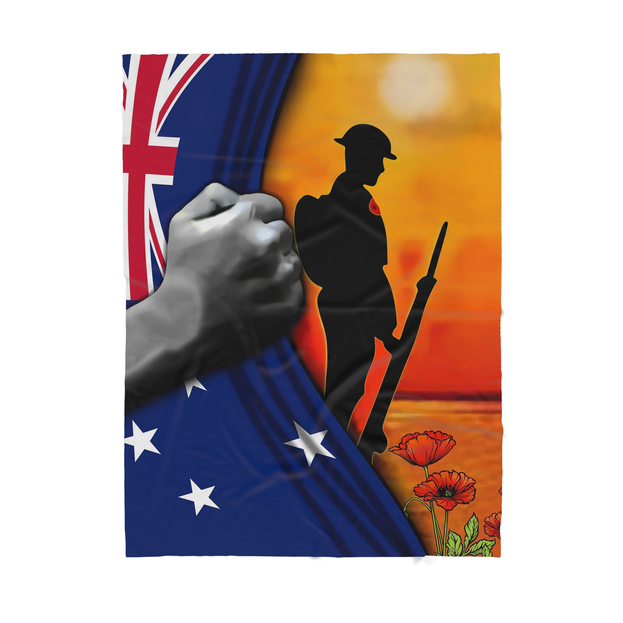 Australia Veteran Lest we forget - Gift for your heroes - Sherpa Blanket HC
