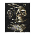Infinite Store 3D Printed Skull Sherpa Blanket PL