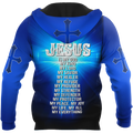Jesus Christ My Savior 3D Printed Hoodie, T-Shirt for Men and Women