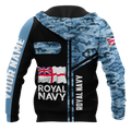 Custom name British Navy Camo 3D Design print shirts