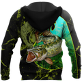 Northern Pike fishing underwater Yinyang camo 3d print shirts