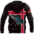 New Zealand Maori And Fern - Remember Anzac Day Premium Unisex Hoodie ML