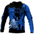 Customize Name Police 3D All Over Printed Unisex Shirts Thin Blue Line