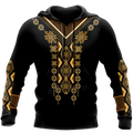 African Culture Dashiki Pattern Unisex Deluxe Hoodie ML