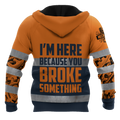 Personalized Mechanic Safety 3D All Over Printed Hoodie For Men and Women TN