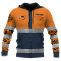 Personalized Mechanic Safety 3D All Over Printed Hoodie For Men and Women TN