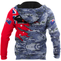 Tmarc Tee Anzac day remembrance Kiwi and Australia Navy Camo 3D print shirt