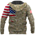 Remembrance The United States Camo Soldier 3D print shirts Proud Military