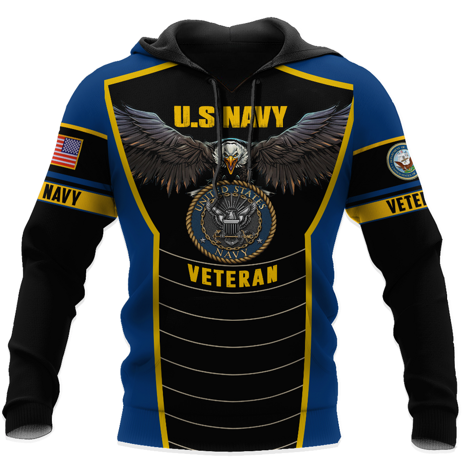 U.S Navy veteran Eagle Pride design 3d print shirts Proud Military