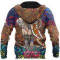 Mandala 3D All Over Printed Unisex Shirts Mandala Elephant