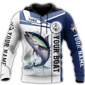 Custom name Tuna fishing Catch and Release 3D Design print shirts