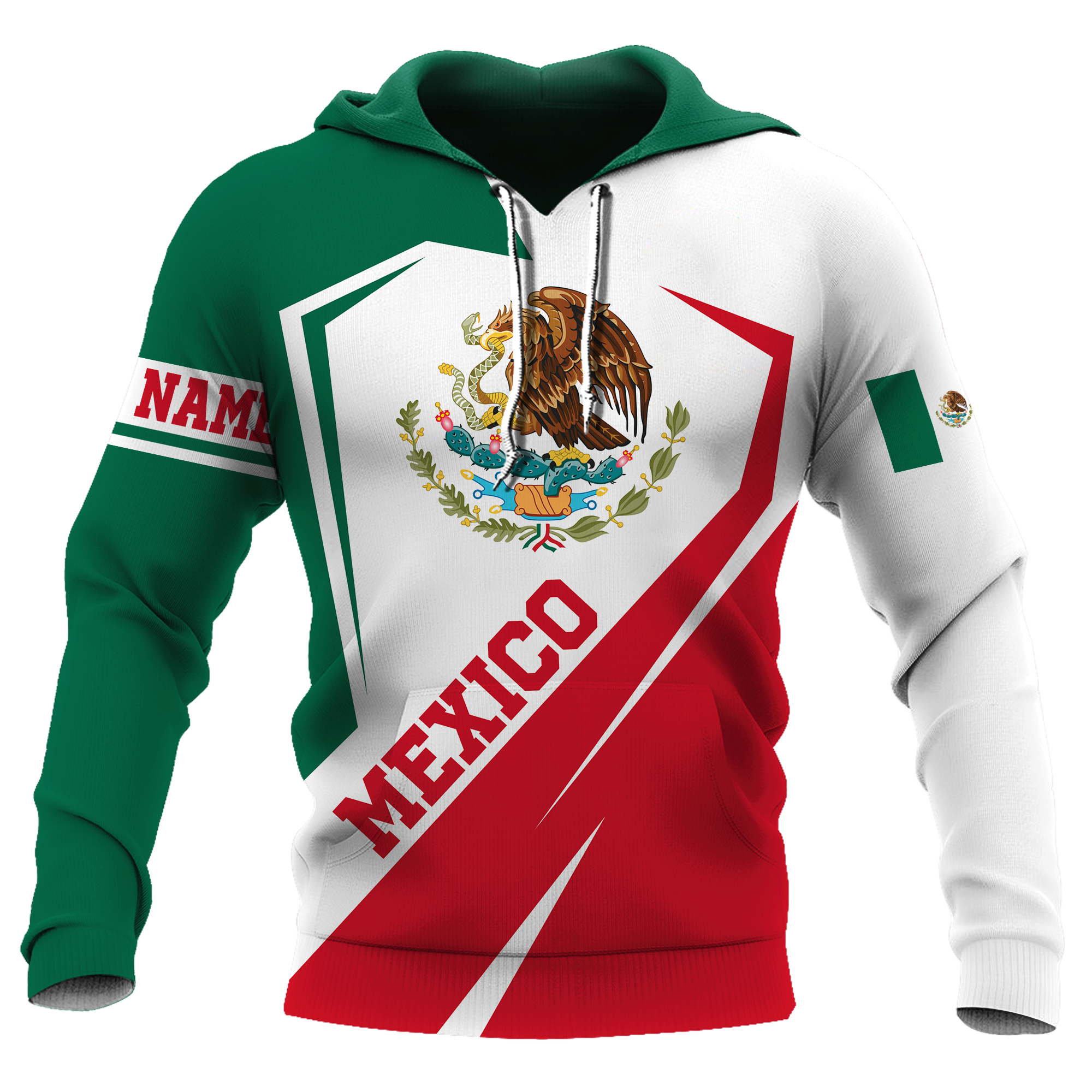 Mexico Hoodie Persionalized 3D All Over Printed Shirts