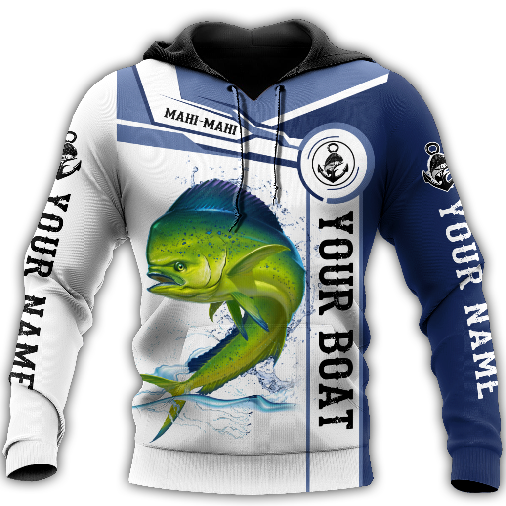 Custom name Mahi-mahi fishing Catch and Release 3D Design print shirts