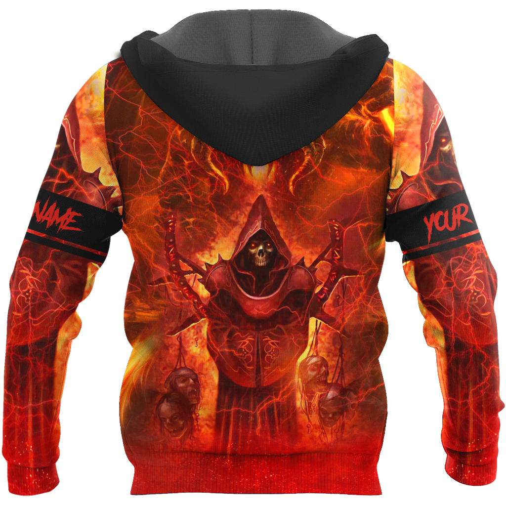 Premium Reaper Skull Fire 3D All Over Printed Unisex