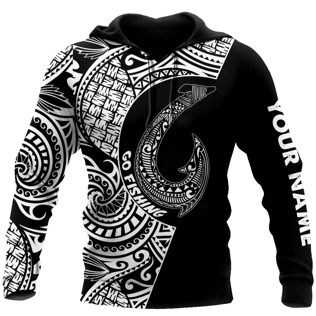 Amazing Polynesian Go Fishing Personalized Unisex Deluxe Hoodie ML