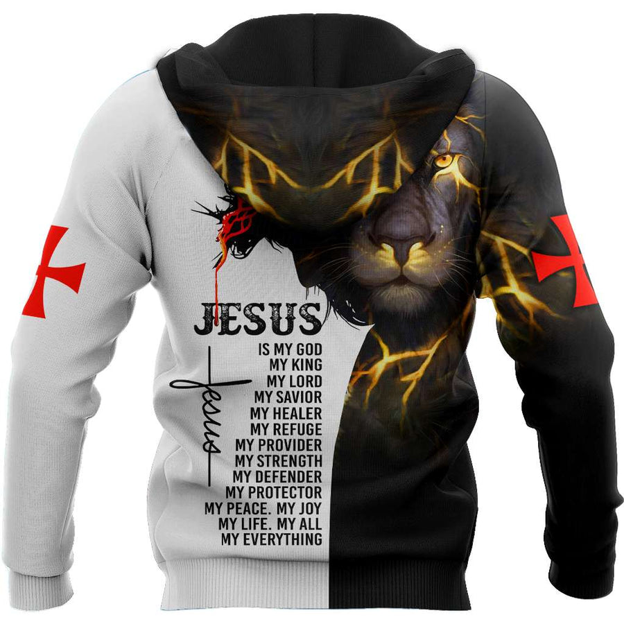 Jesus Christ and Lion My Everything 3D Printed Hoodie, T-Shirt for Men and Women
