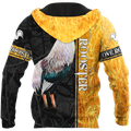 Premium White Rooster Yellow Camo 3D Printed Unisex Shirts