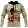 African I Am Black Woman Girl Unisex Deluxe Hoodie ML