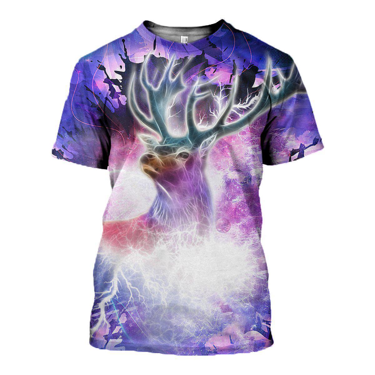 3D All Over Printed Deer Tops-Apparel-6teenth World-T-Shirt-S-Vibe Cosy™