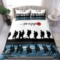 Lest we forget Honor the fallen UK Veteran 3D print Bedding set