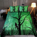 Premium All Over Printed Green Arborist Logger Lumberjack In Jesus Name I Work Bedding Set MEI