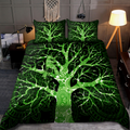 Premium All Over Printed Neon Tree Arborist Logger Lumberjack Bedding Set MEI