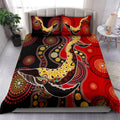 Aboriginal Shark hunting Australia Culture art Bedding set