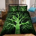 Premium All Over Printed Neon Tree Arborist Logger Lumberjack Bedding Set MEI