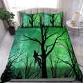 Premium All Over Printed Green Arborist Logger Lumberjack In Jesus Name I Work Bedding Set MEI