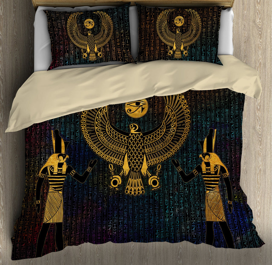 Horus Eye Egypt Anubis Ancient 3D print Bedding set