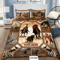 Personalized Name Rodeo Bedding Set Team Roping Art