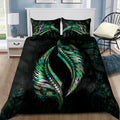 New Zealand Aotearoa Couple Silver Fern Bedding Set ML