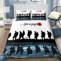 Lest we forget Honor the fallen UK Veteran 3D print Bedding set