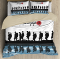 Lest we forget Honor the fallen UK Veteran 3D print Bedding set