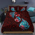 Aotearoa Maori Bedding Set Silver Fern Manaia Vibes ML