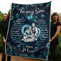 To My Son Sherpa Blanket TT