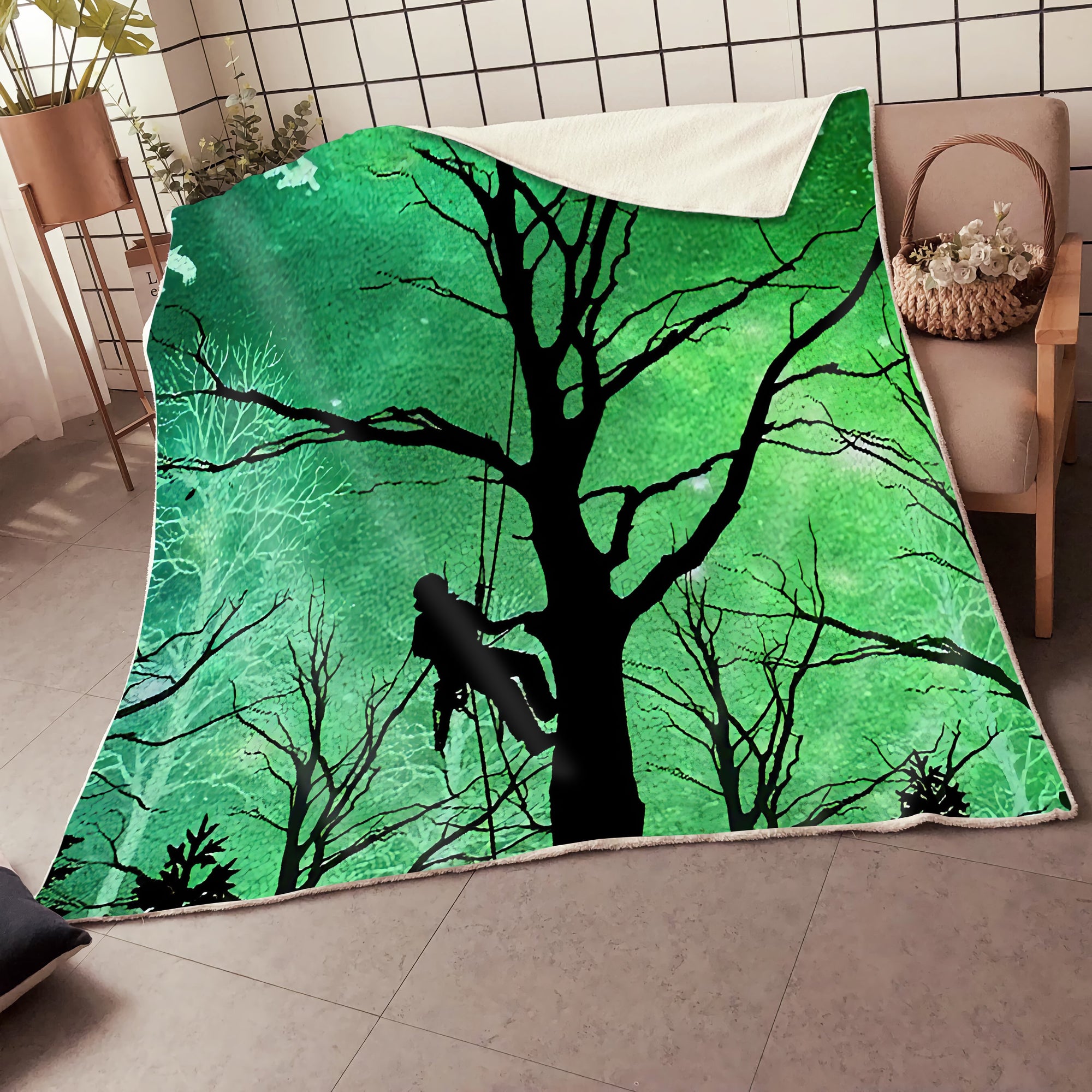 Premium Arborist Logger Lumberjack Blanket MEI