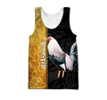 Premium White Rooster Yellow Camo 3D Printed Unisex Shirts