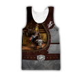 Personalized Name Bull Riding 3D All Over Printed Unisex Shirts Brown Ver