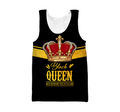 African Culture Custom Name Black Queen Unisex Hoodie ML