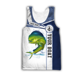 Custom name Mahi-mahi fishing Catch and Release 3D Design print shirts