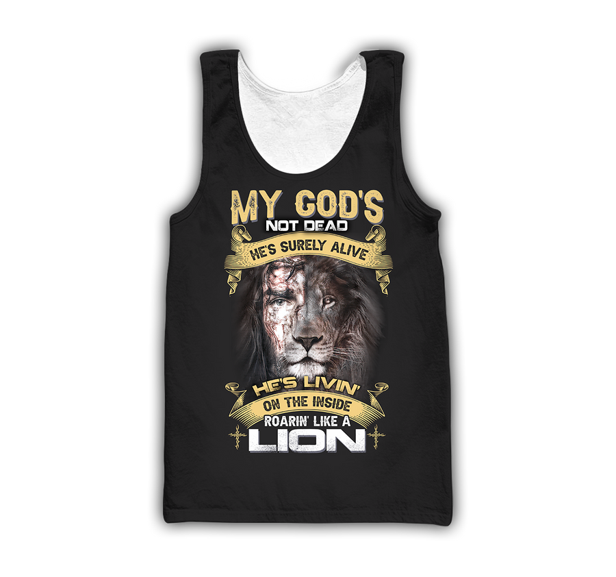 's living on the inside Roarin' like a Lion - T shirt Style for Men Father's Day Gift