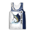 Custom name Sailfish fishing Catch and Release 3D Design print shirts