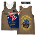 Tmarc Tee Custom name Australia Army Brothers in arms AU 3D print shirts