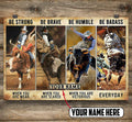 Personalized Name Bull Riding 3D All Over Printed Poster